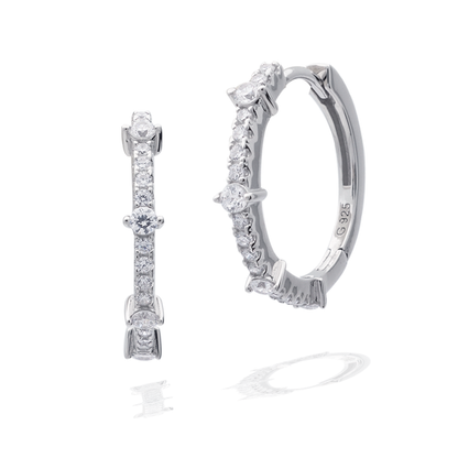 RED CARPET GALA EARRINGS SILVER