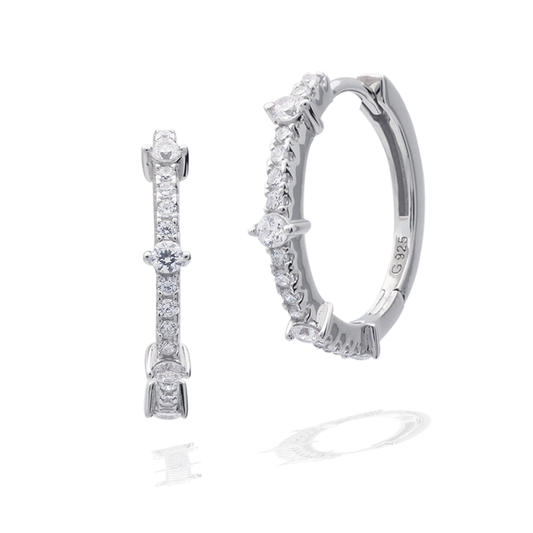 RED CARPET GALA EARRINGS SILVER