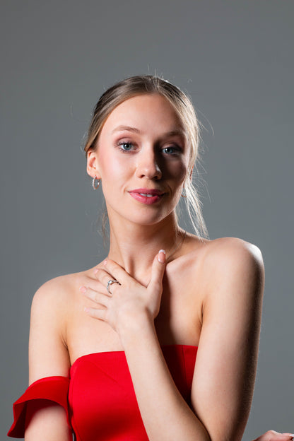 RED CARPET GALA EARRINGS SILVER