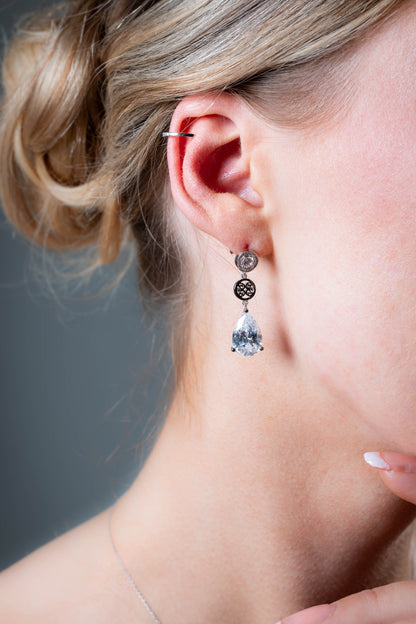 SIGNATURE MEMENTO EARRINGS SILVER