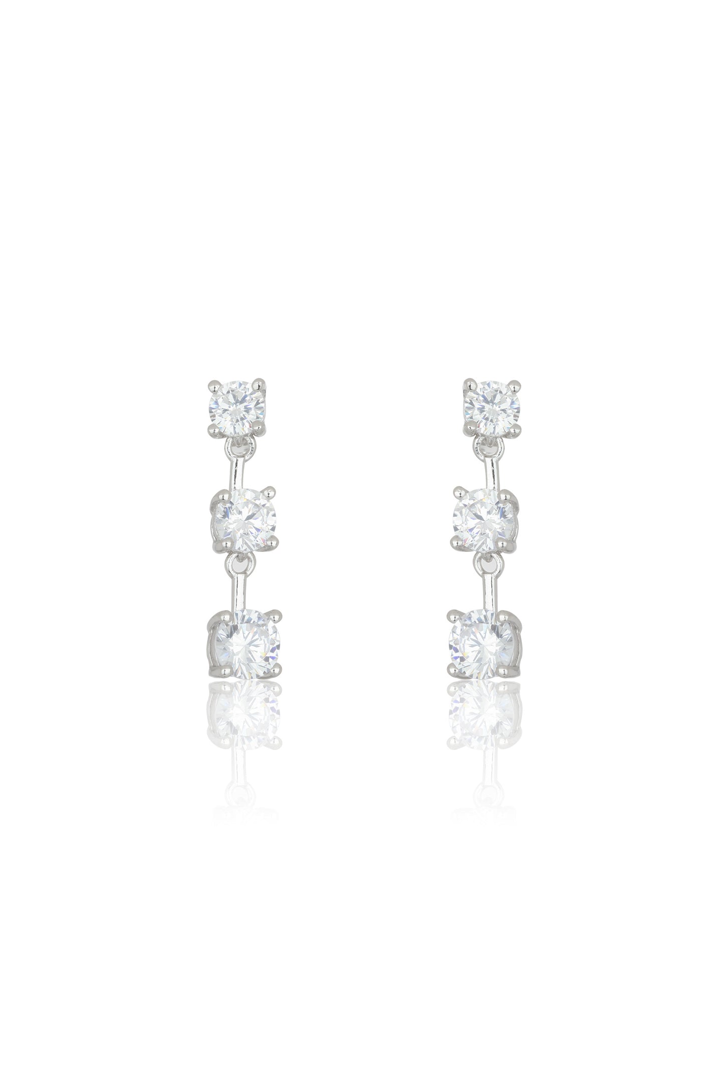 TRILOGY EARRINGS SILVER
