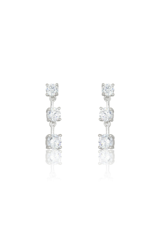 TRILOGY EARRINGS SILVER