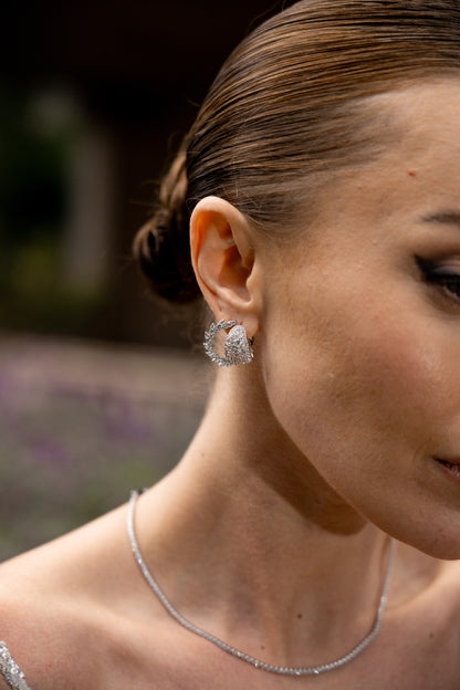 SYDNEY SOIRÉE POINT PIPER EARRINGS SILVER