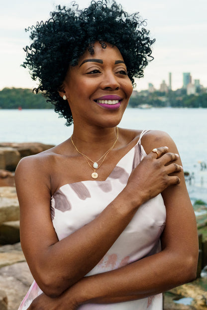 OPAL GLOW BLUE CREATED OPAL EVIL EYE MEDALION GOLD