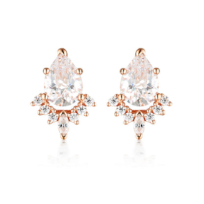 ICONIC BRIDAL PENELOPE EARRING ROSE GOLD