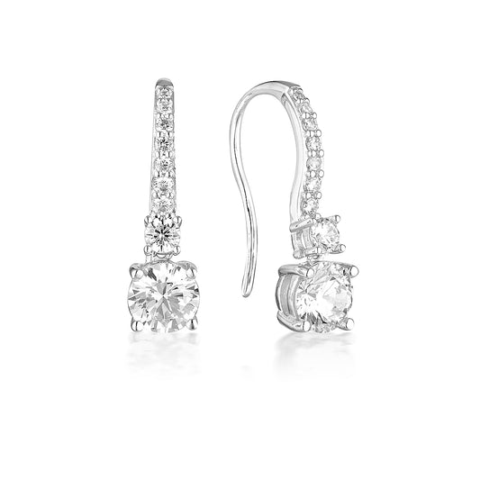 ICONIC BRIDAL DAPHNE EARRINGS SILVER