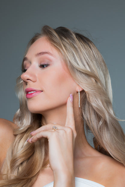 ICONIC BRIDAL VERA EARRINGS GOLD