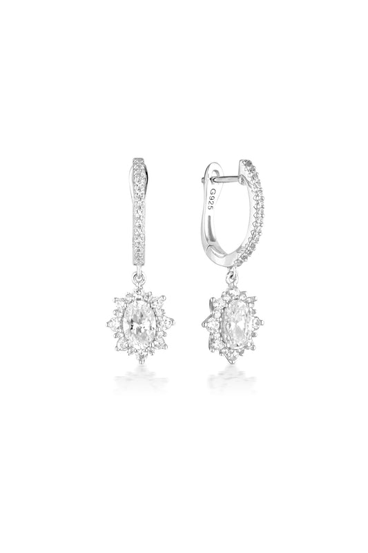 ICONIC BRIDAL ELOISE EARRINGS SILVER