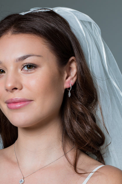 ICONIC BRIDAL ELOISE EARRINGS SILVER