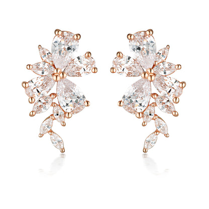 ICONIC BRIDAL HYACINTH EARRINGS ROSE GOLD