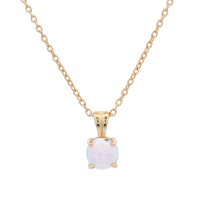 GEORGINI WISTERIA CREATED OPAL PENDANT GOLD