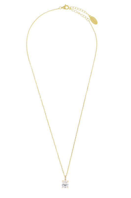 SYDNEY SOIRÉE  ELAINE CUSHION CUT PENDANT GOLD