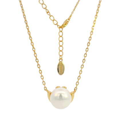 ADAGIO CRESCENT NINE-2-FIVE PEARL NECKLACE GOLD