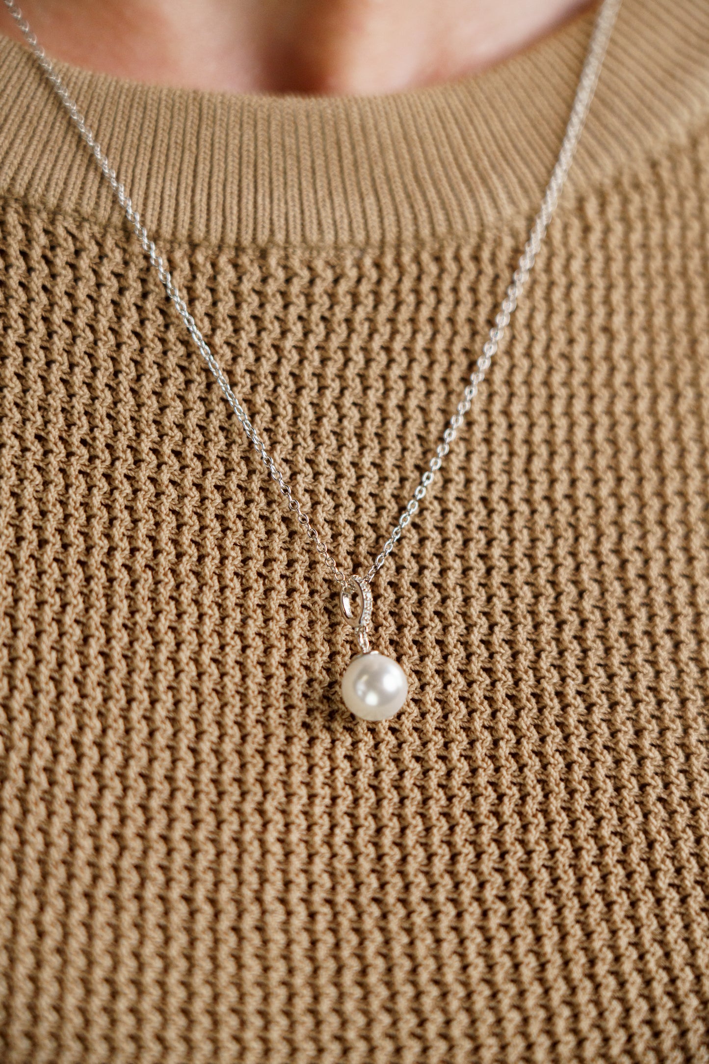 ADAGIO EFFORTLESS GLOW PEARL PENDANT SILVER