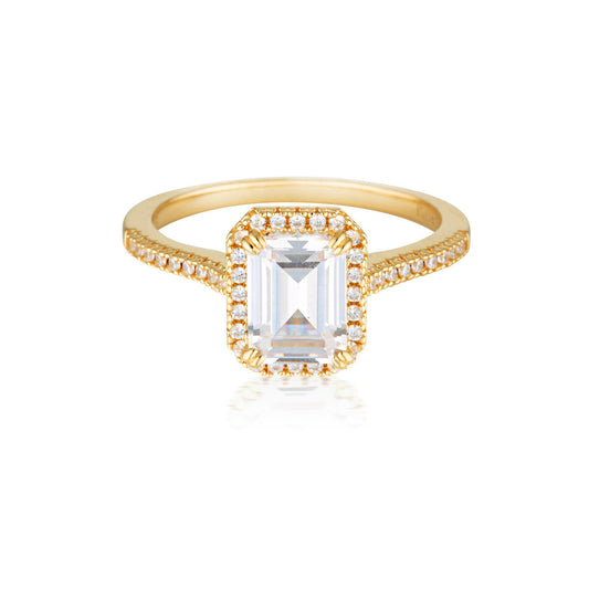 ICONIC BRIDAL VIOLET RING GOLD