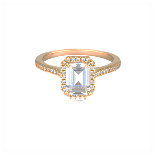 ICONIC BRIDAL VIOLET RING ROSE GOLD