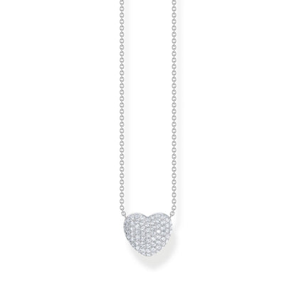 THOMAS SABO Necklace with heart pendant and white zirconia