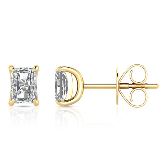 1.00ct Lab Grown Diamond Earrings in 9K Yellow Gold