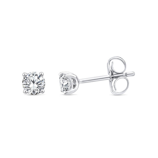 0.10ct Lab Grown Diamond Earrings in 9K White Gold