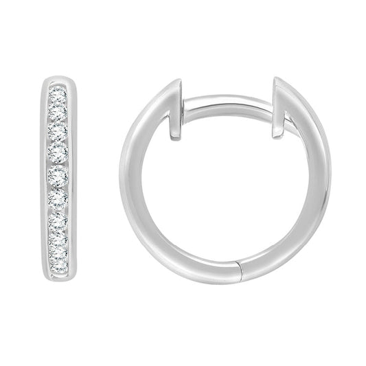 0.15ct Lab Grown Diamond Earrings in 9K White Gold