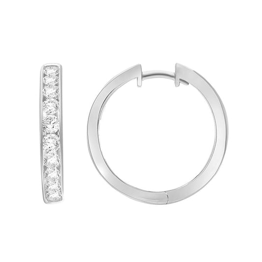 1.50ct Lab Grown Diamond Earrings in 9K White Gold