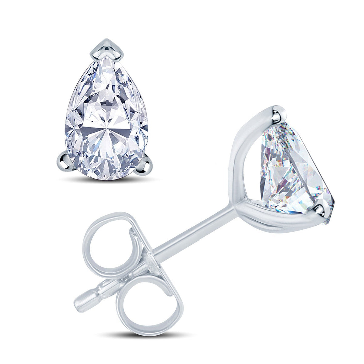 1.00ct Lab Grown Diamond Pear  Ear Studs