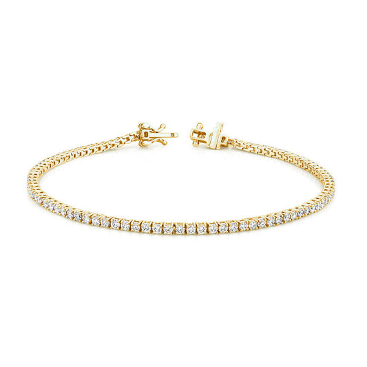 2.00ct Lab Grown Diamond Bracelet in 9K Yellow Gold