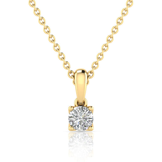 2.00ct Lab Grown Diamond Necklace in 9K Yellow Gold