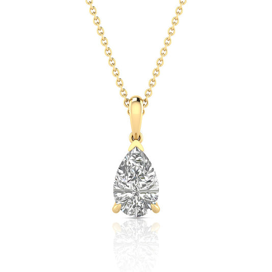 2.00ct Lab Grown Diamond Necklace in 9K Yellow Gold