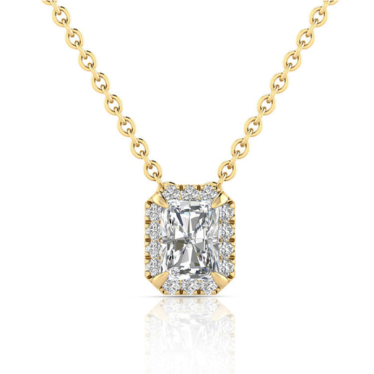 0.55ct Lab Grown Diamond Necklace in 9K Yellow Gold