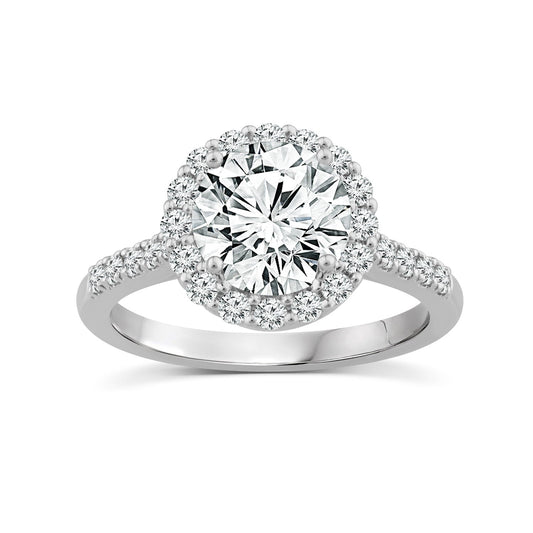 Lab Grown Halo Diamond Ring