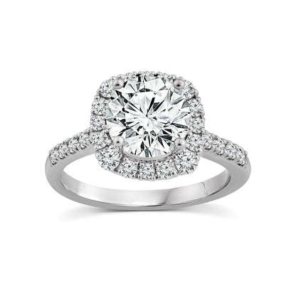 Lab Grown Halo Diamond Ring