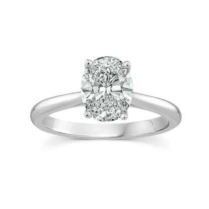 1.50ct Solitaire  Lab Grown Oval Diamond Ring