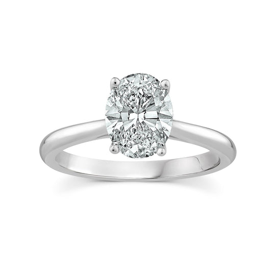 1.50ct Solitaire  Lab Grown Oval Diamond Ring