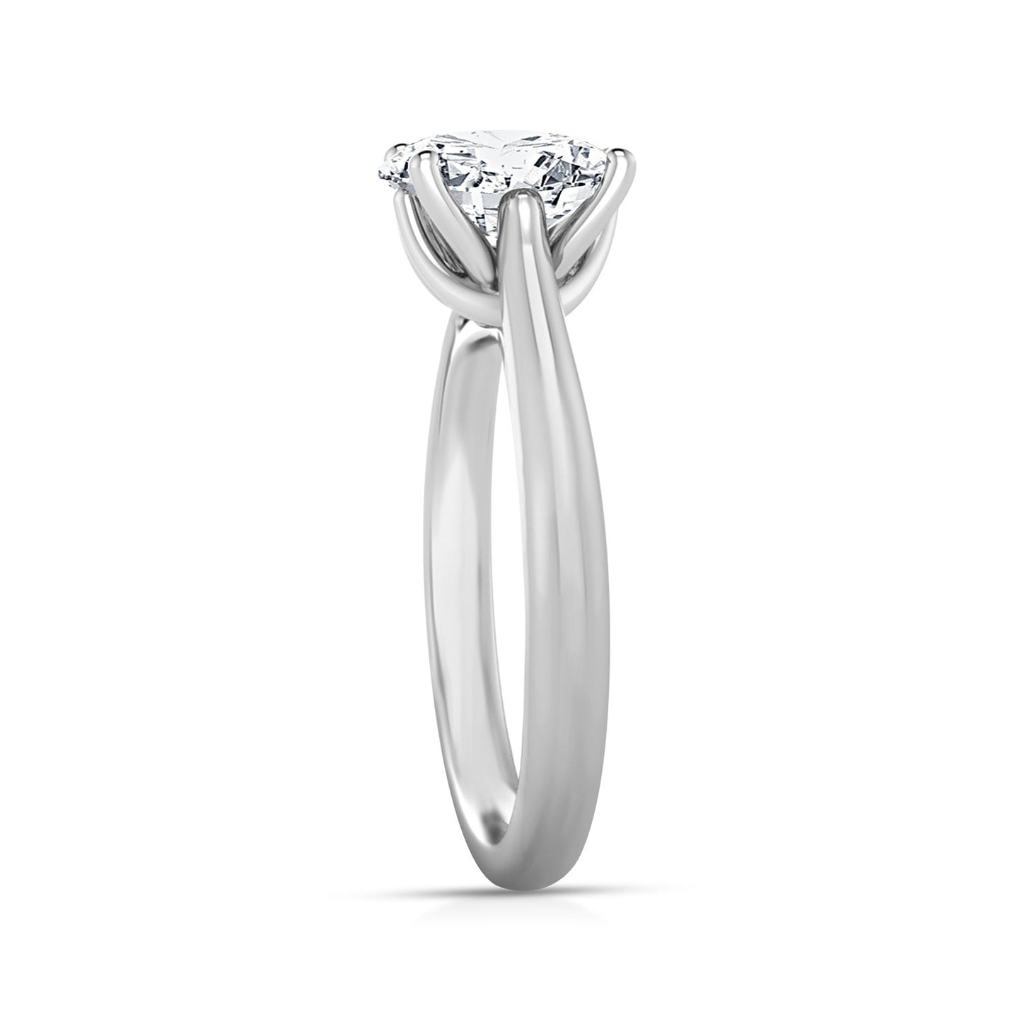 1.50ct Solitaire  Lab Grown Oval Diamond Ring
