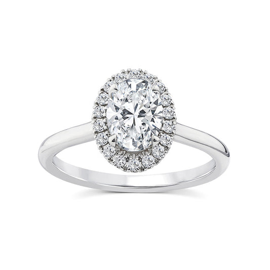 1.15ct Lab Grown Diamond Ring in 9K White Gold