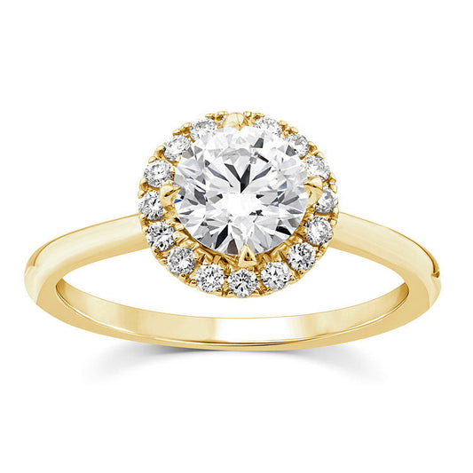 1.15ct Lab Grown Diamond Ring in 9K Yellow Gold