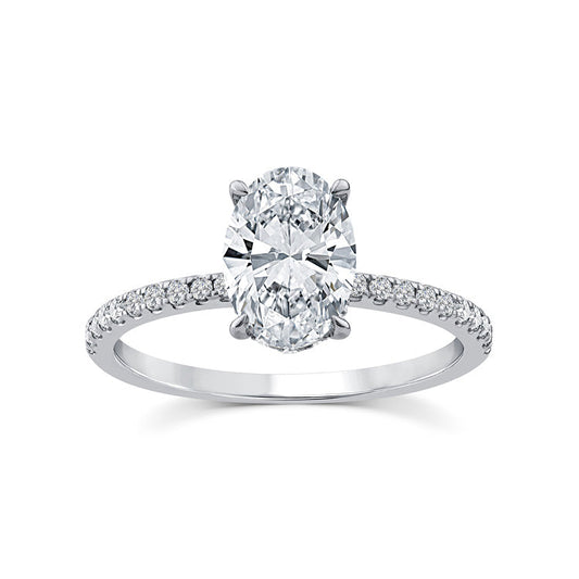 1.75ct Lab Grown Diamond Ring in 9K White Gold
