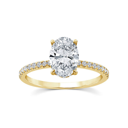 1.75ct Lab Grown Diamond Ring in 9K Yellow Gold