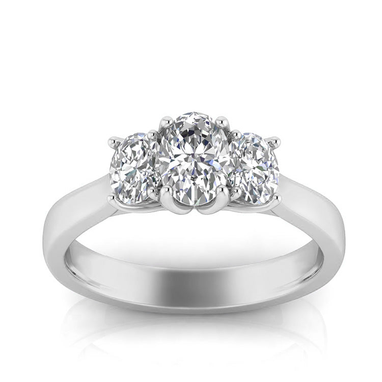 1.00ct Lab Grown Diamond Ring in 9K White Gold