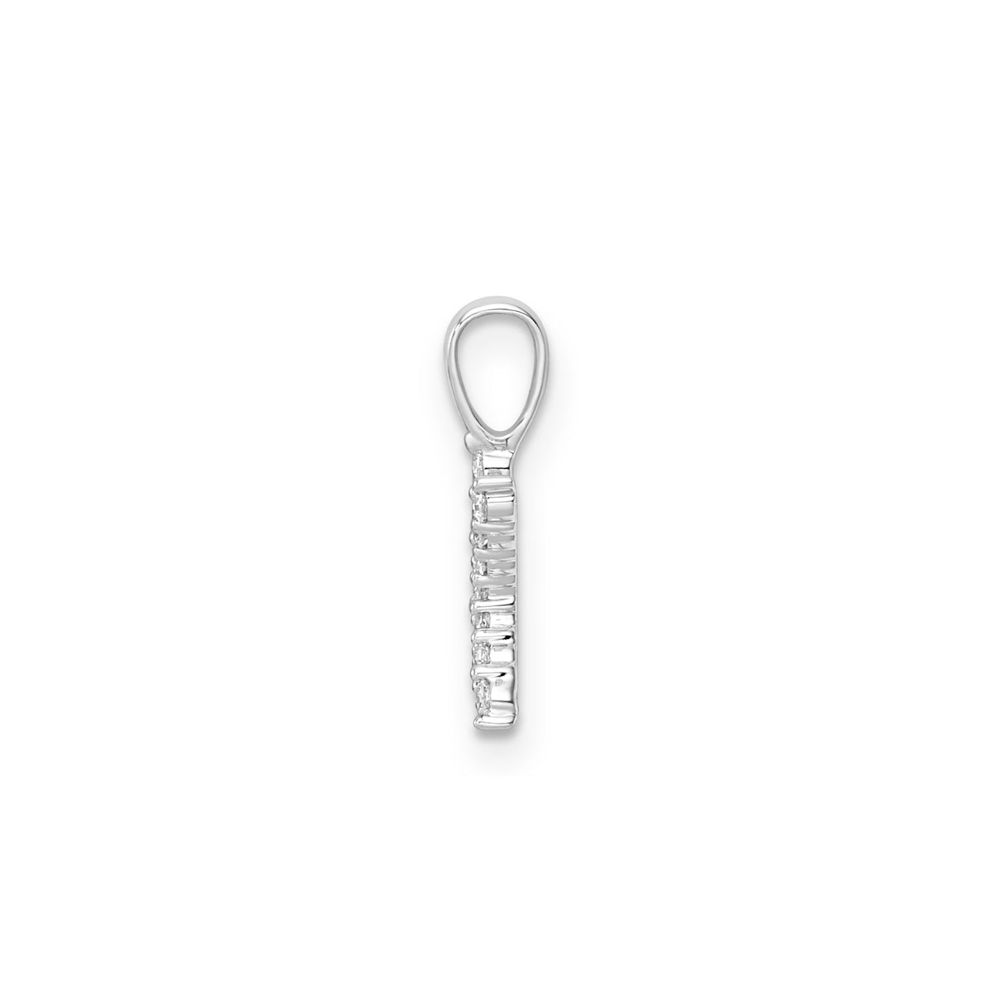 Petite Diamond Initial Pendant Letter K