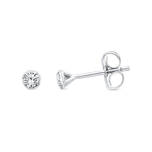 0.25ct Lab Grown Diamond Earrings in 9K White Gold