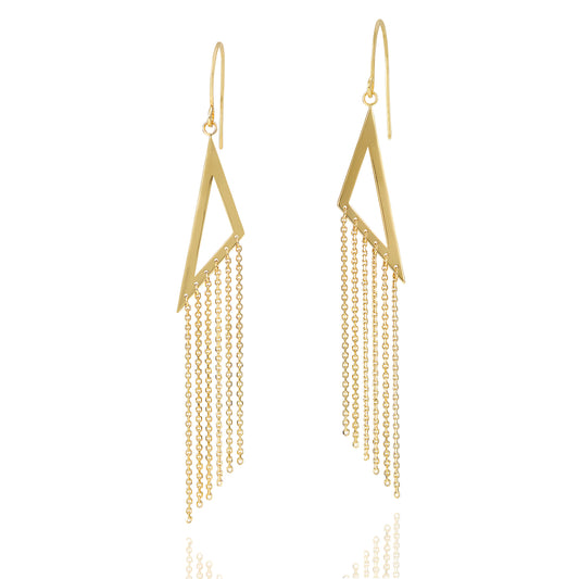 9CT Yellow Gold Hook Earrings
