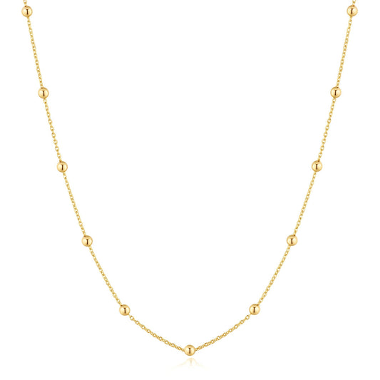 Ania Haie Gold Bobble Long Chain Necklace
