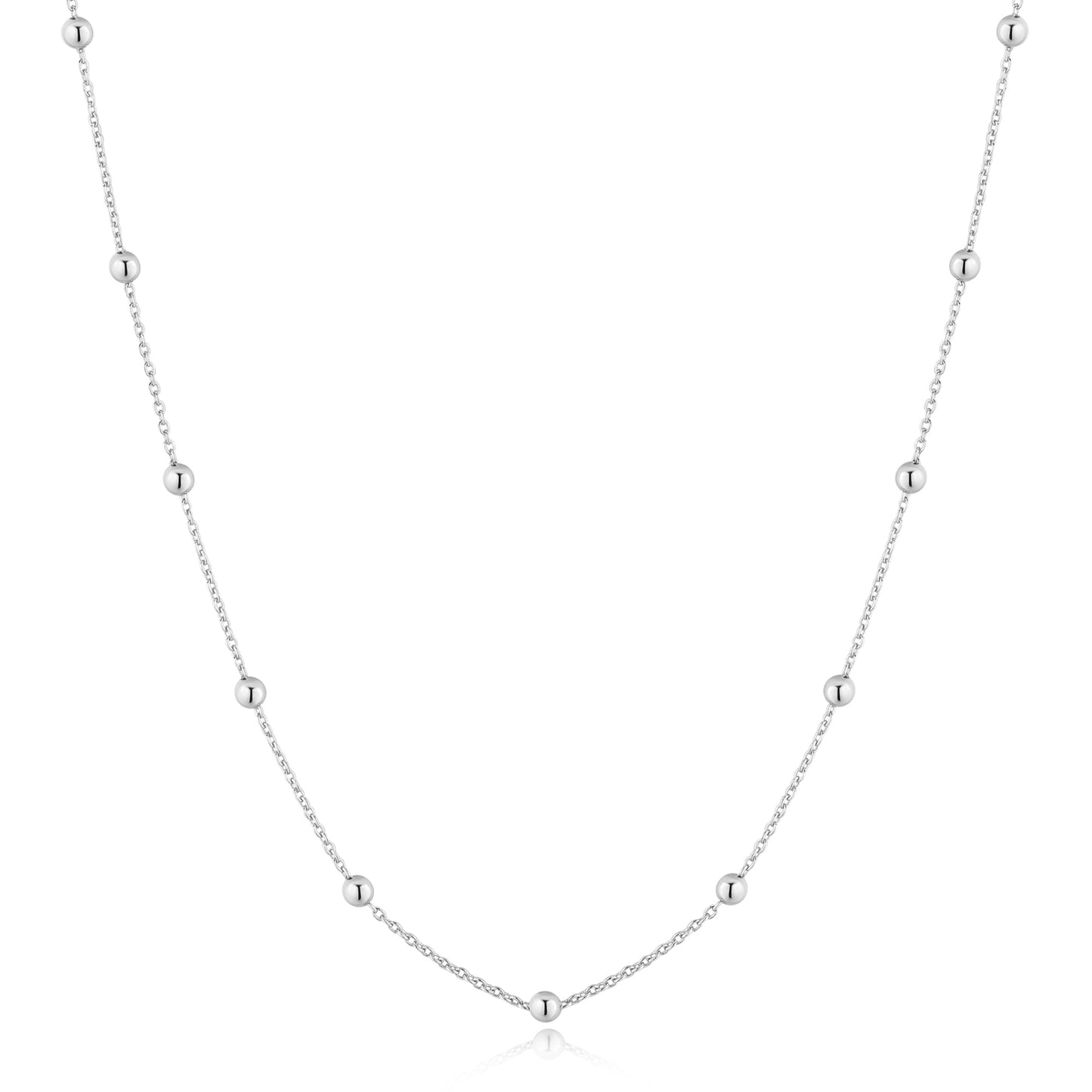 Ania Haie Silver Bobble Long Chain Necklace