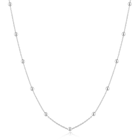 Ania Haie Silver Bobble Long Chain Necklace