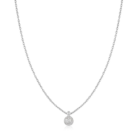 Ania Haie Silver Sphere Pave Necklace