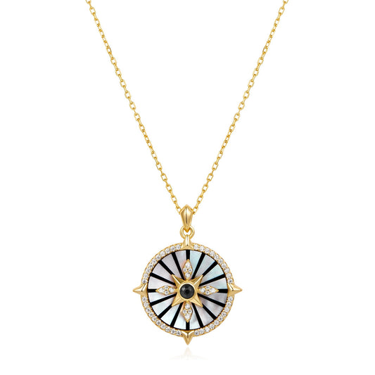Ania Haie Gold Astrolabe Necklace