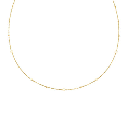 Ania Haie Gold Disc Station Necklace
