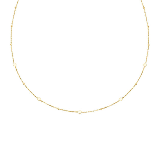 Ania Haie Gold Disc Station Necklace